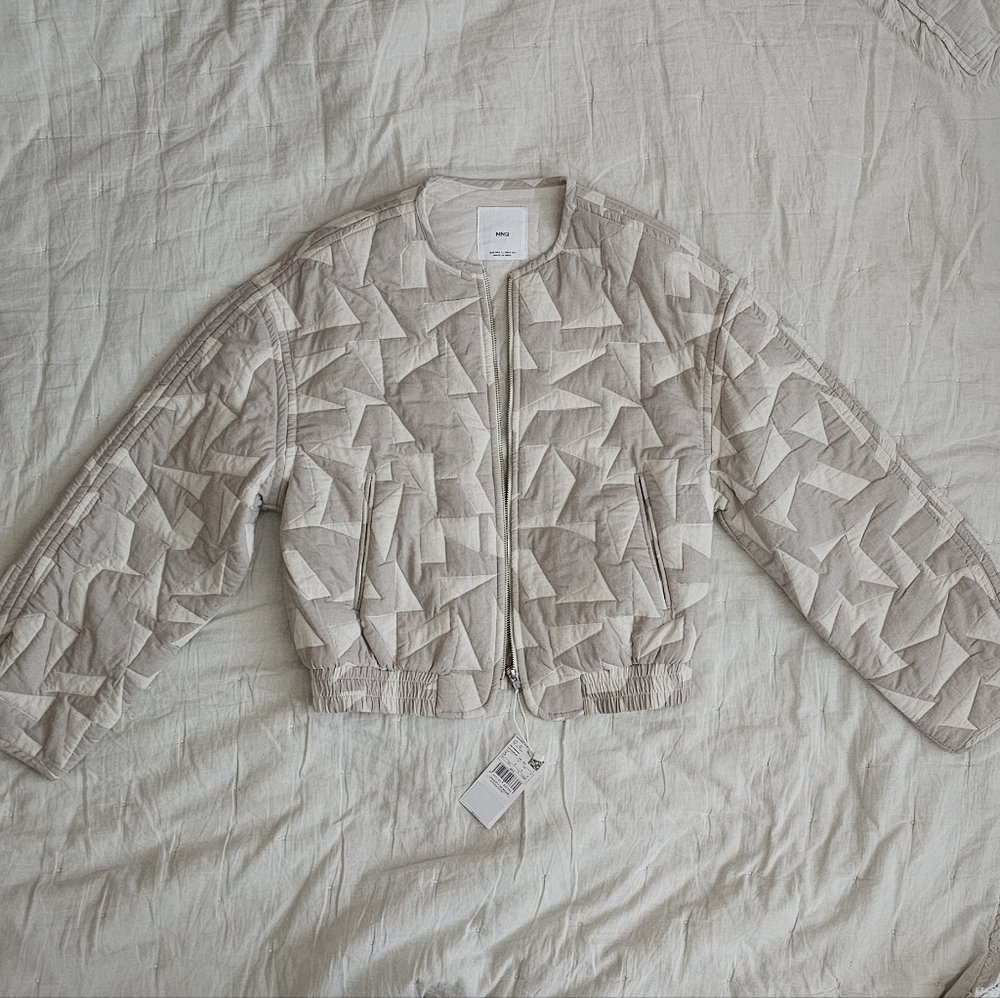 MANGO Cotton Quilted Jacket